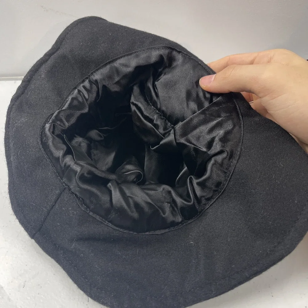 VTG Wmn's LOT 3x Bucket Hat Floral Details Black Fedora/Safari Hat 2 NEW 1 Used